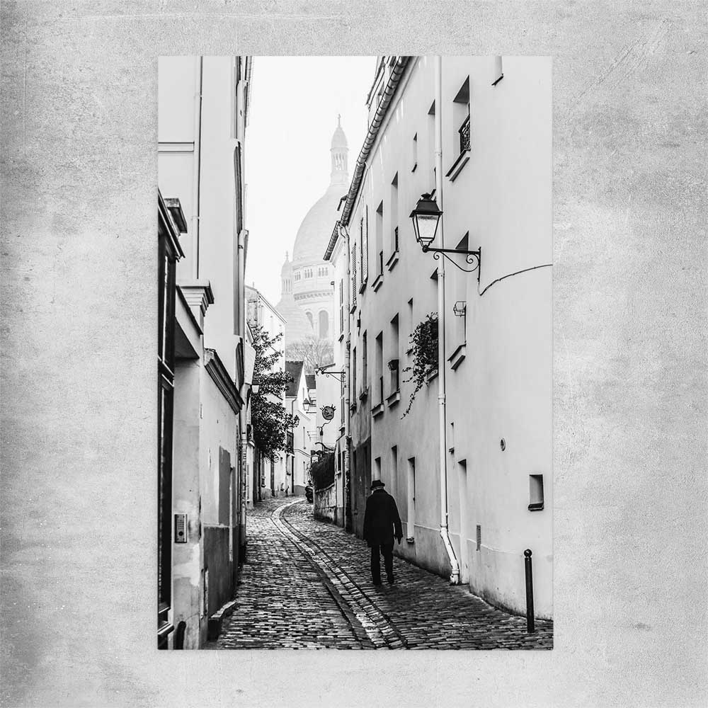 Paris Alley rolled print is a high quality print in our city skyline, travel prints and maps collection