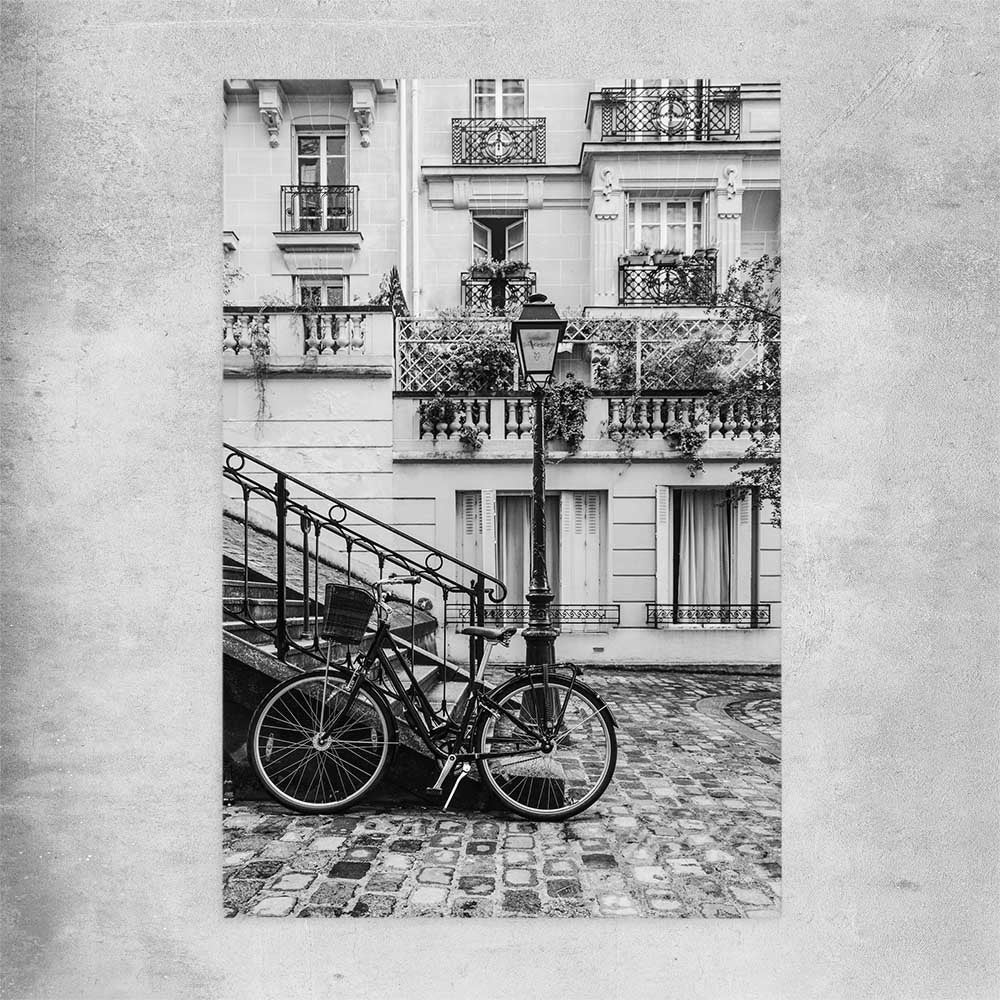 Paris Bicycle rolled print is a high quality print in our city skyline, travel prints and maps collection