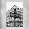 Paris Metro rolled print is a high quality print in our city skyline, travel prints and maps collection