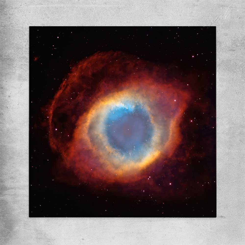 Space prints and wall art of Helix Nebula on a rolled print
