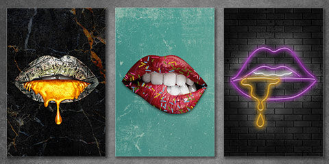Collection list image for lips wall art