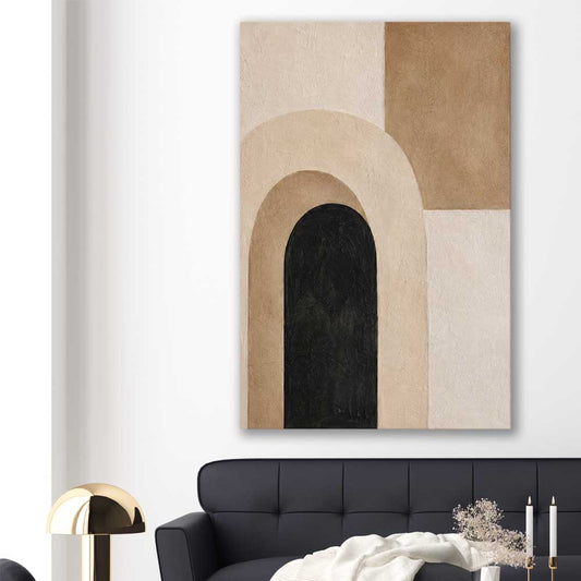 Arch Study stretched canvas displayed in a room - part of our high quality canvas abstract wall art collection