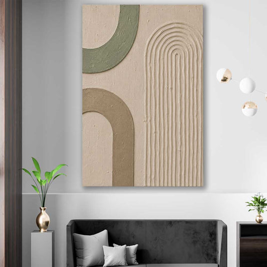 Arches No. 2 stretched canvas displayed in a room - part of our high quality canvas abstract wall art collection