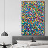 Auras Reflect You stretched canvas displayed in a room - part of our high quality canvas abstract wall art collection