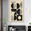 Bauhaus Forms stretched canvas displayed in a room - part of our high quality canvas abstract wall art collection