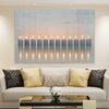 Candle Meditation stretched canvas displayed in a room - part of our high quality canvas abstract wall art collection