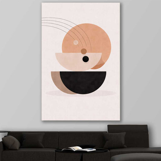 Celestial Harmony stretched canvas displayed in a room - part of our high quality canvas abstract wall art collection