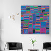 Cheerfulness stretched canvas displayed in a room - part of our high quality canvas abstract wall art collection