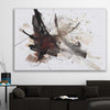 Energy Burst stretched canvas displayed in a room - part of our high quality canvas abstract wall art collection