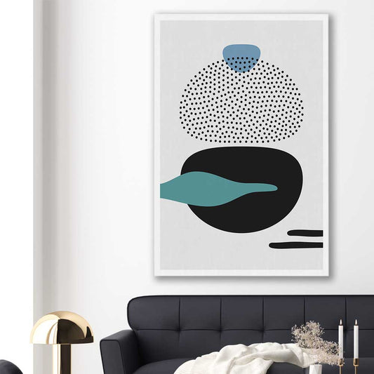 Formations Three stretched canvas displayed in a room - part of our high quality canvas abstract wall art collection