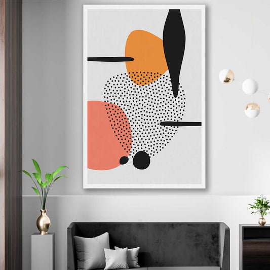 Formations Two stretched canvas displayed in a room - part of our high quality canvas abstract wall art collection
