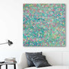 Healthy Molecules stretched canvas displayed in a room - part of our high quality canvas abstract wall art collection