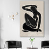Matisse Shadow Two stretched canvas displayed in a room - part of our high quality canvas abstract wall art collection
