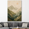 Mountain Haze stretched canvas displayed in a room - part of our high quality canvas abstract wall art collection