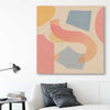 Paper and Pastel stretched canvas displayed in a room - part of our high quality canvas abstract wall art collection