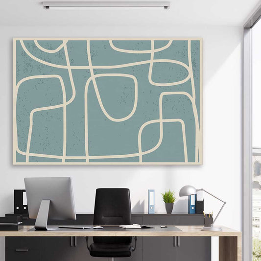 Path of Life stretched canvas displayed in a room - part of our high quality canvas abstract wall art collection