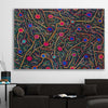 Rebirth's Energy stretched canvas displayed in a room - part of our high quality canvas abstract wall art collection
