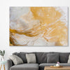 Salt Lake Aerial stretched canvas displayed in a room - part of our high quality canvas abstract wall art collection