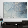 Silver Daze stretched canvas displayed in a room - part of our high quality canvas abstract wall art collection