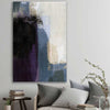 Soft Blue Two stretched canvas displayed in a room - part of our high quality canvas abstract wall art collection