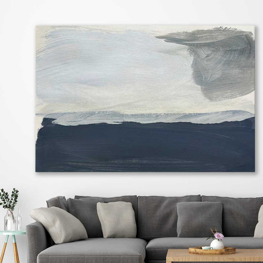 Still Waters stretched canvas displayed in a room - part of our high quality canvas abstract wall art collection