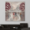 Twirl, Paris Dance stretched canvas displayed in a room - part of our high quality canvas abstract wall art collection