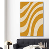 Wave Length stretched canvas displayed in a room - part of our high quality canvas abstract wall art collection