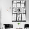 Angel Love One stretched canvas displayed in a room - part of our high quality fashion canvas wall art and prints collection