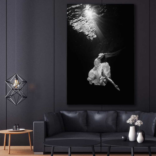 Breath stretched canvas displayed in a room - part of our high quality fashion canvas wall art and prints collection