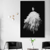 Evening Dress stretched canvas displayed in a room - part of our high quality fashion canvas wall art and prints collection