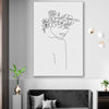 Floral Beauty One stretched canvas displayed in a room - part of our high quality fashion canvas wall art and prints collection