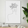 Floral Beauty Two stretched canvas displayed in a room - part of our high quality fashion canvas wall art and prints collection