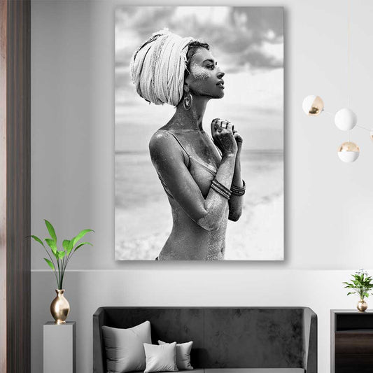 Horizon the Cover stretched canvas displayed in a room - part of our high quality fashion canvas wall art and prints collection