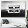Marfa Sculpture stretched canvas displayed in a room - part of our high quality fashion canvas wall art and prints collection