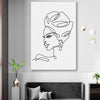 Simple Elegance stretched canvas displayed in a room - part of our high quality fashion canvas wall art and prints collection