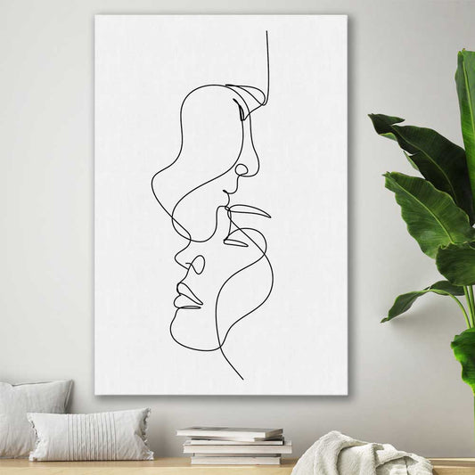 Warmth stretched canvas displayed in a room - part of our high quality fashion canvas wall art and prints collection