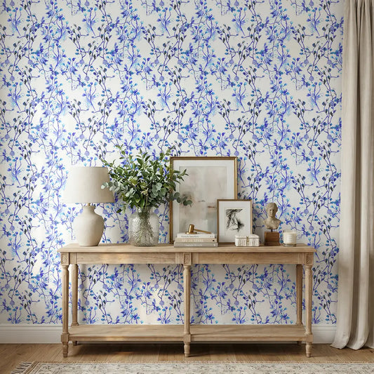 Porcelain Sprigs Wallpaper