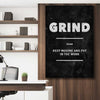 Grind Definition stretched canvas displayed in a room - part of our high quality fashion canvas wall art and prints collection