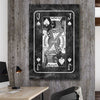 Inspirational wall art print of Marble Jack on a stretched canvas displayed in a room