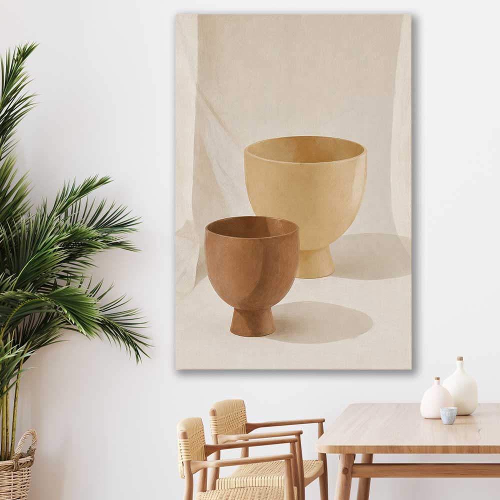 Balance stretched canvas displayed in a room is a colourful and stylish canvas wall art and print suited for the kitchen area