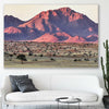 Floral print of Namib Rand Desert on a stretched canvas displayed in a room