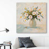 Floral print of Wildflower Market on a stretched canvas displayed in a room