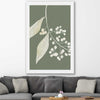 Floral print of Vintage Floral One on a stretched canvas displayed in a room