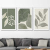 Floral print of Vintage Floral Set on a stretched canvas displayed in a room