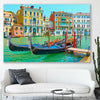 Grand Canal Venice stretched canvas displayed in a room is a high quality print in our city skyline, travel prints and maps collection