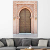 Majestic Door stretched canvas displayed in a room is a high quality print in our city skyline, travel prints and maps collection