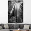 Sydney Skyscrapers stretched canvas displayed in a room is a high quality print in our city skyline, travel prints and maps collection