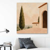 Tuscan Morning stretched canvas displayed in a room is a high quality print in our city skyline, travel prints and maps collection