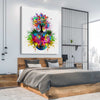 Tree of Life stretched canvas displayed from an angle in a room - part of our high quality canvas abstract wall art collection
