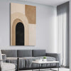 Arch Study stretched canvas displayed from an angle in a room - part of our high quality canvas abstract wall art collection